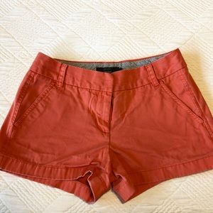 J Crew Chino Shorts 3 Inch Salmon Broken-in